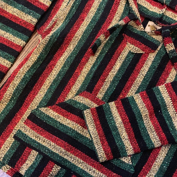 NWOT Classic Rasta Drug Rug Hoodie - Picture 5 of 10